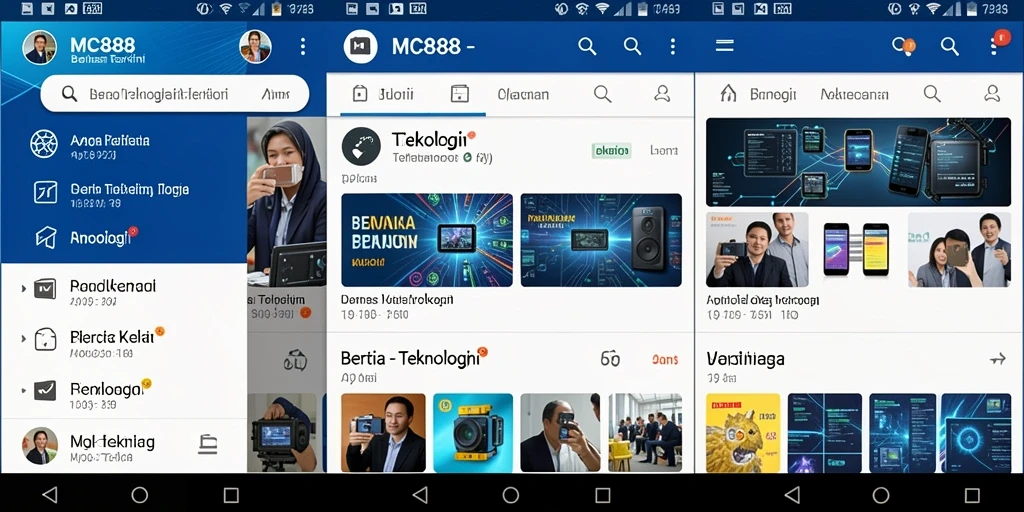 Antarmuka modern dan intuitif dari aplikasi MC888.