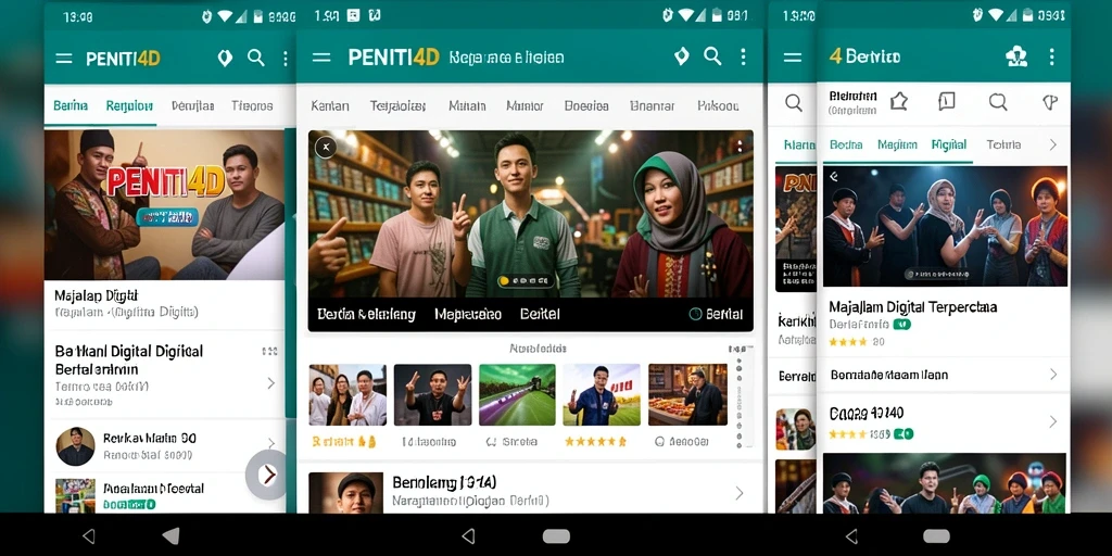 Tampilan antarmuka <strong>PENITI4D</strong> yang menarik dan fungsional.