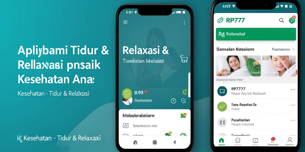 Antarmuka RP777 yang sederhana dan fungsional untuk Tidur & Relaksasi.