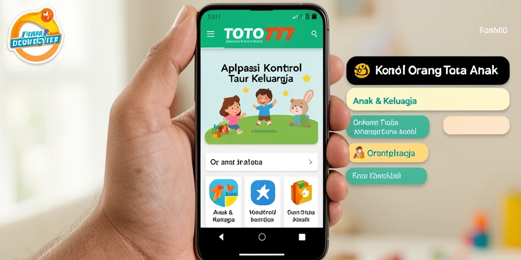 Antarmuka TOTO777 yang mudah digunakan untuk mengontrol aktivitas anak.